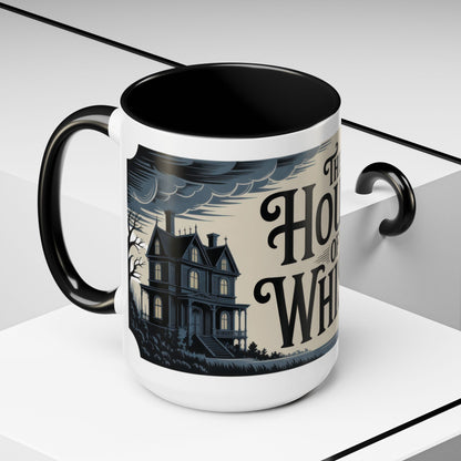 The House of Whispers Mug, Haunted Mansion Gothic Coffee Cup, Spooky Halloween Gift for Horror Lovers, Accent Coffee Mug (11, 15oz)