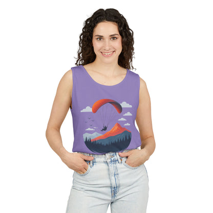 Adventure-Inspiring Fly Beyond Limits Unisex Tank Top, Summer Casual Wear, Outdoor Enthusiast Gift, Travel Apparel, Motivational Gift