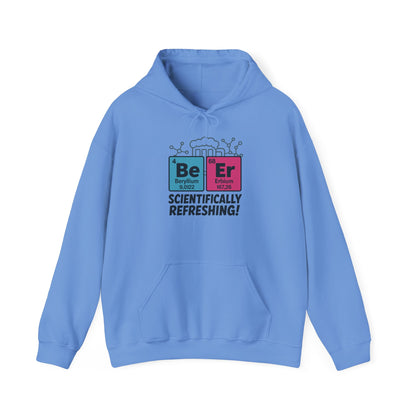 Scientifically Refreshing Beer Mens Hoodie, Gift for Beer Lovers, Science-Inspired Apparel, Perfect for Parties and Gatherings