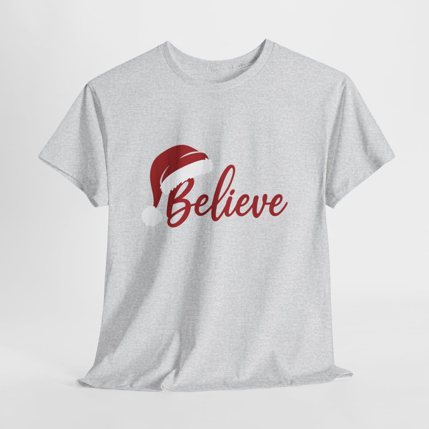 Believe Christmas Women's Shirt, Minimalist Holiday Tee