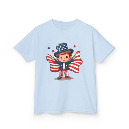 4th of July Kids T-Shirt,Kids  Unisex Patriotic Tee, American Flag Outfit for Boys and Girls, Independence Day Shirt, Cute American Shirt