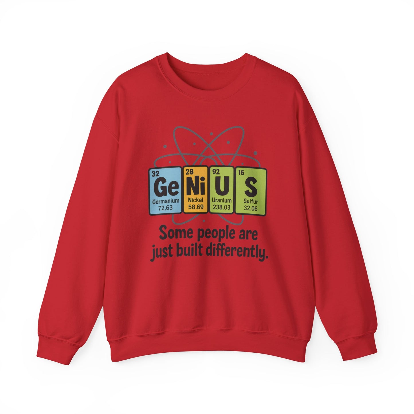 Funny Womens Science Sweatshirt, Genius Periodic Table Pullover, Nerdy Chemistry Gift for Her,  Funny Gift for Nerds, Science Geek Apparel