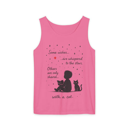 Whimsical Cat Lover's Tank Top, Inspirational Quote Top, Womens Garment-Dyed Summer Shirt, Gifts for Cat Moms, Casual Wear, Pet [...]