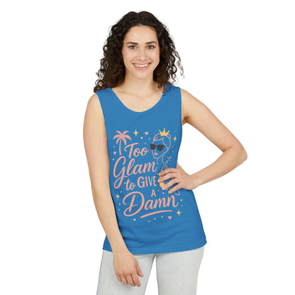 Too Glam to Give a Damn Bridal Party Tank Top, Bachelorette Party Tee, Bridesmaid Wedding Tee, Hen Party Top, Bridal Shower,Bridesmaids Gift