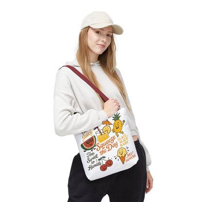 Juicy Summer Tote Bag, Fun Beach Carryall, Perfect for Grocery Shopping, Reusable Market Tote, Cute Gift for Fruit Lovers, Large Tote Bag