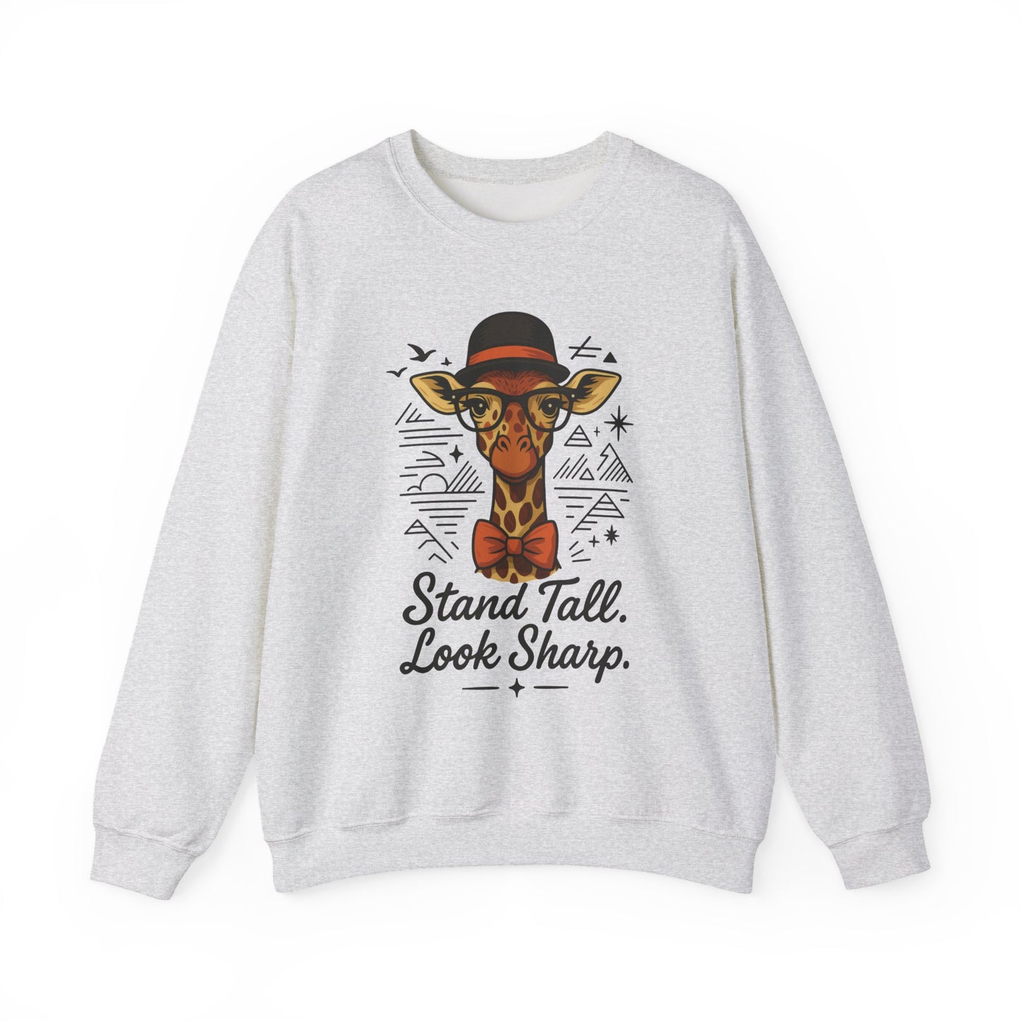 Stylish Giraffe Sweatshirt - Stand Tall, Look Sharp, Unisex Sweater for Animal Lovers, Cozy Gift, Fun Fashion for All Seasons