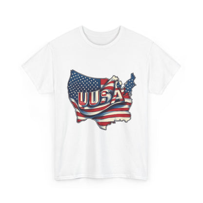 Patriotic Unisex Tee - USA Flag Design, Perfect for Independence Day, 4th of July, Gifts, Casual Wear, Festival