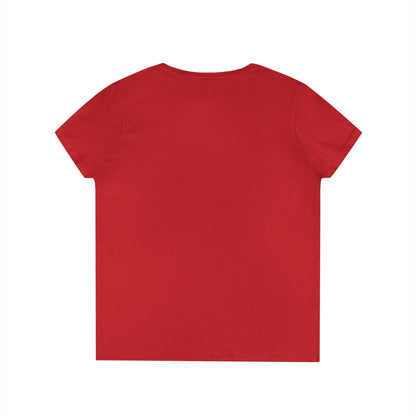Cute Cat Lovers V-Neck T-Shirt, Casual Wear, Gift for Her, Pet Lovers, Best Friend Gift, Cute Cat Design, Valentine's Day, Cat Love