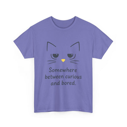 Funny Cat Quote Womens Tee, Comfortable Casual Shirt, Gift for Cat Lovers, Everyday Wear, Unique Humor Tee, Relaxed Fit Cotton