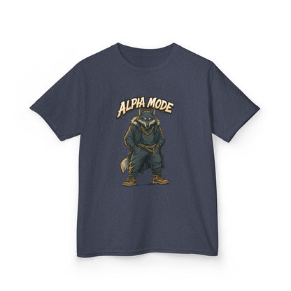 Alpha Mode Teen Wolf Shirt, Cool Youth Graphic Tee, Hip Hop Savage Wolf Tee, Graphic Kids Tee, Alpha Teen Streetwear, Wolf Gift for Teens