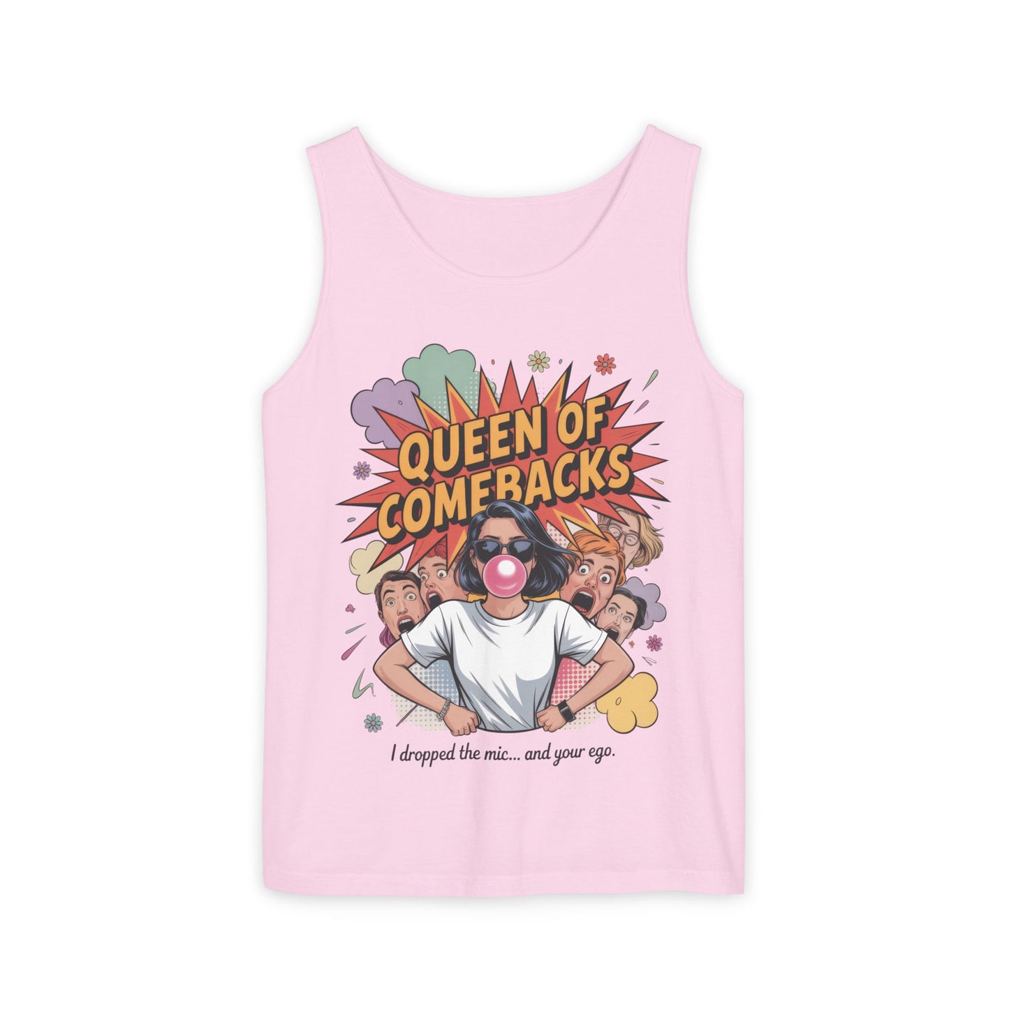 Funny Women's Tank Top, Queen of Comebacks Tee, Funny Graphic Tank, Gift for Her, Casual Wear, Comedy Apparel