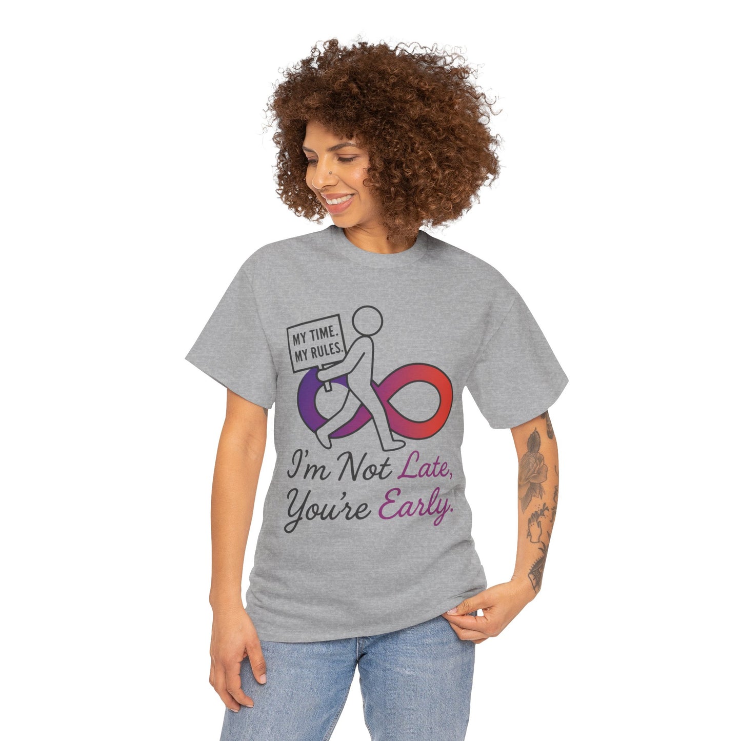 My Time My Rules Women's Heavy Cotton Tee, Funny T-Shirt, Casual Wear, women empowerment tee, confident woman shirt, self love t shirt