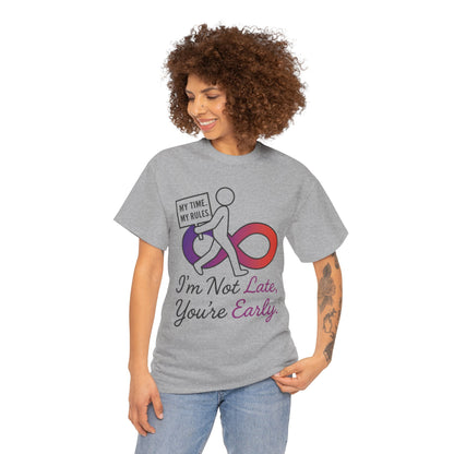 My Time My Rules Women's Heavy Cotton Tee, Funny T-Shirt, Casual Wear, women empowerment tee, confident woman shirt, self love t shirt