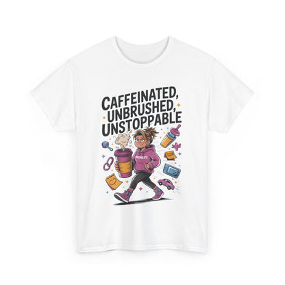 Funny Mom Life Graphic Shirt, Mother's Day Gift, Cotton Tee for Tired but Fierce Mothers, Coffee and Mom T-Shirt, mom life shirt