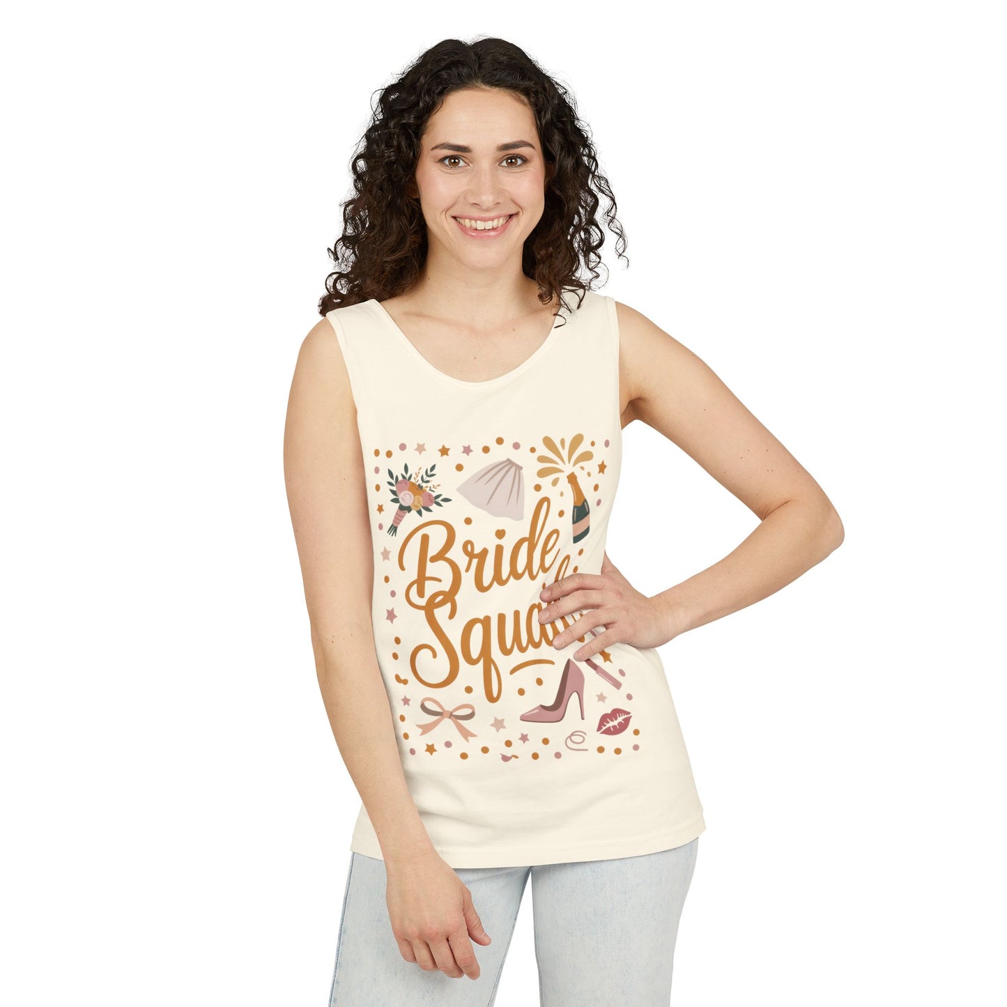 Bride Squad  Tank Top, Bachelorette Party T-Shirt, Bridesmaid Wedding Tee, Hen Party Matching Shirts, Bridal Shower, Gift for Bridesmaids
