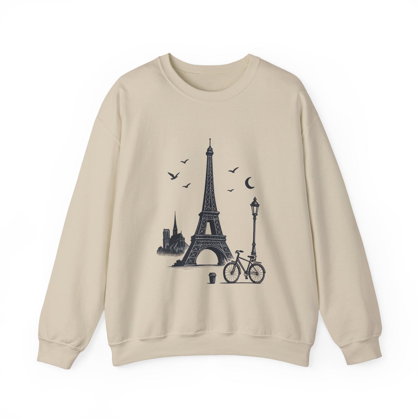 Vintage Parisian Crewneck Sweatshirt, Eiffel Tower Sweater, Cozy Travel Gift, Unisex Fashion, Casual Paris Sweatshirt