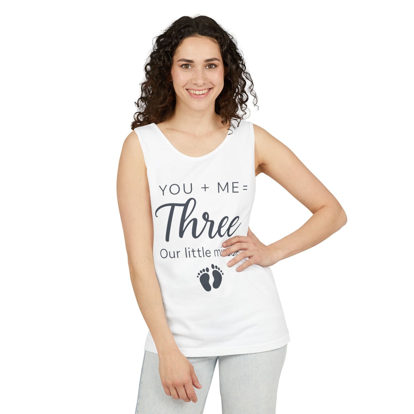 Maternity Tank Top, Cute Pregnancy Announcement Tank, Our Little Miracle Expecting Mom Gift, Baby Reveal Tee, Baby Showers Gift