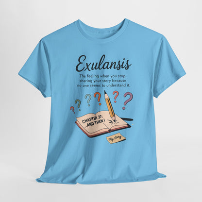 Exulansis Shirt, Emotional Aesthetic Word Tee, Deep Meaning Typography Graphic Tee, Women's Heavy Cotton Tee, deep meaning t shirt