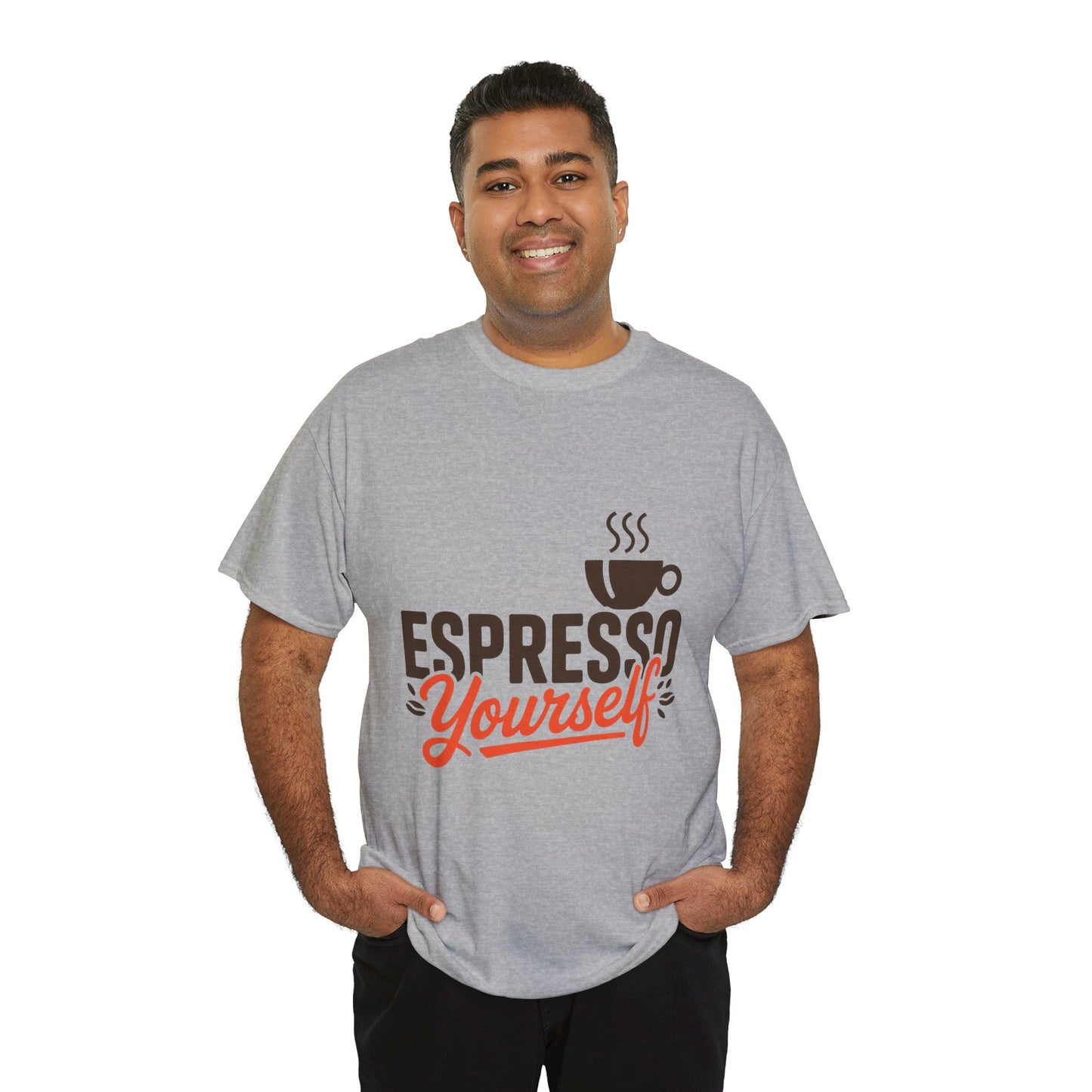 Espresso Yourself Mens T-Shirt, Funny Coffee Graphic Tee, Coffee Tee, Coffee Humor