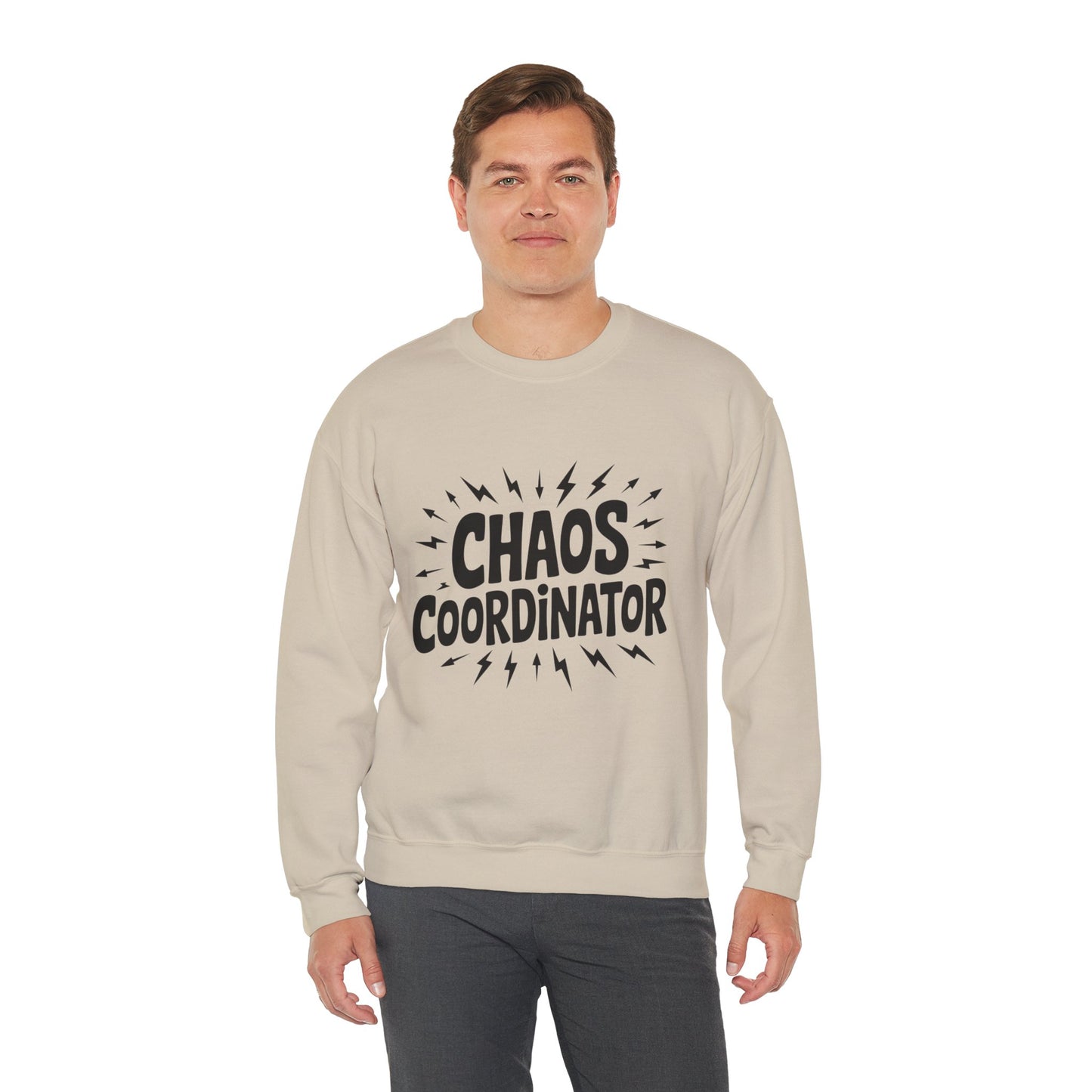 Chaos Coordinator Crewneck Men's Sweatshirt, Funny Gift for Men, Casual Wear, Unique Sweatshirt, Perfect for Everyday Style, Cozy Apparel