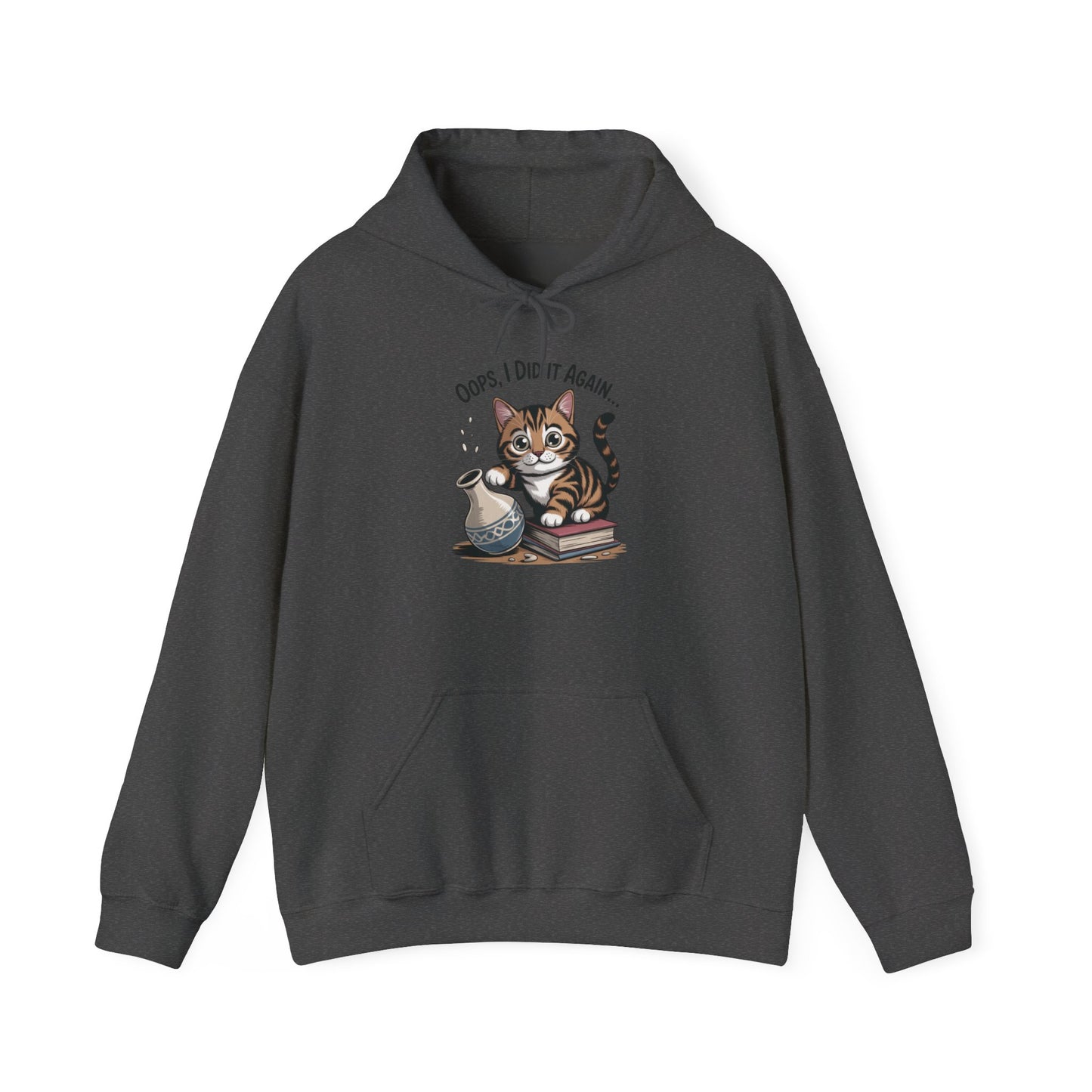 Cat Lover's Hoodie: Oops, I Did It Again, Funny Sweatshirt, Gifts for Animal Lovers, Cozy Hooded Sweatshirt, Pet Owner Apparel, Cute [...]
