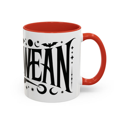 Gothic Halloween Mug, Vintage Typography Coffee Cup, Retro Spooky Aesthetic Gift, Minimal Witchy Academia Drinkware, Coffee Mug (11, 15oz)