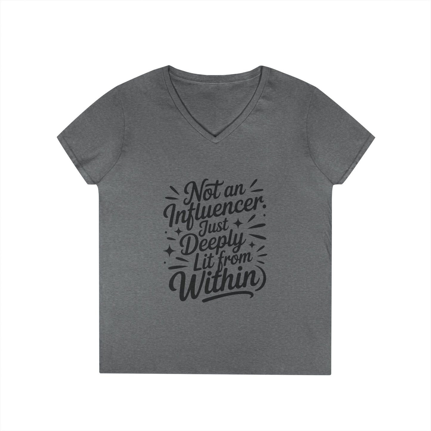 Funny Womens V-Neck Top, Sarcastic Tee, influencer tee, instagram girl tee, witty girl shirt, tiktok fashion, Gym Shirt, Summer Top