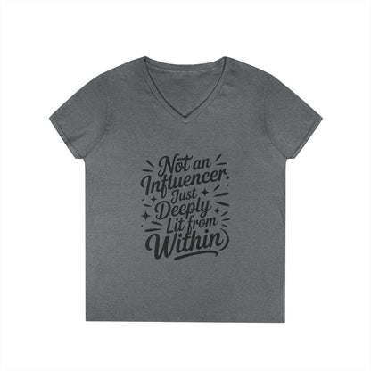 Funny Womens V-Neck Top, Sarcastic Tee, influencer tee, instagram girl tee, witty girl shirt, tiktok fashion, Gym Shirt, Summer Top