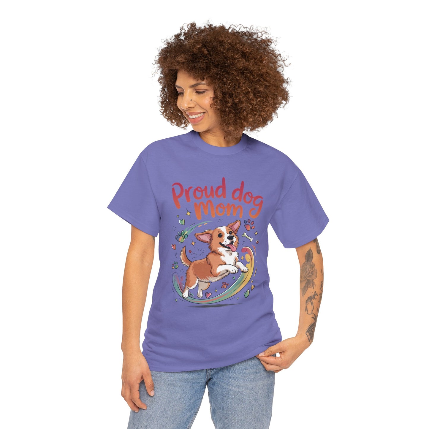 Proud Dog Mom Tee, Cute Pet Lover Shirt, Animal Lover Gift, Dog Mom T-Shirt, Funny Dog Apparel, Gift for Pet Owners, T-Shirt for Pet Moms
