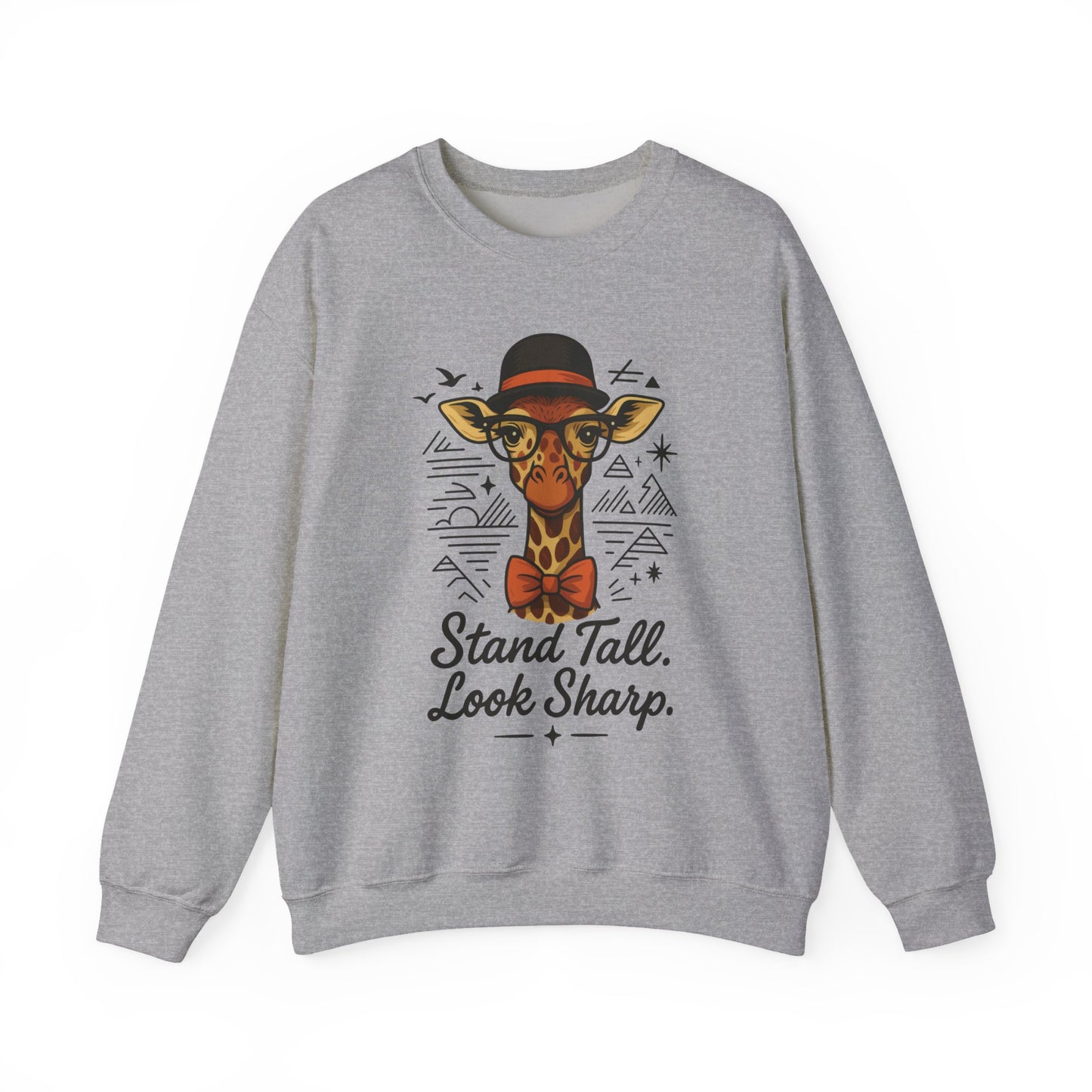 Stylish Giraffe Sweatshirt - Stand Tall, Look Sharp, Unisex Sweater for Animal Lovers, Cozy Gift, Fun Fashion for All Seasons