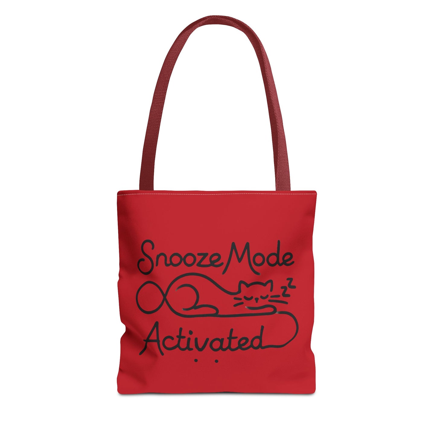 Sleepy Cat Tote Bag - Snooze Mode Activated, Cute Cat Lover Gift, Lounge Essential, Beach, Grocery, Everyday Use, Beach Weekender Bag