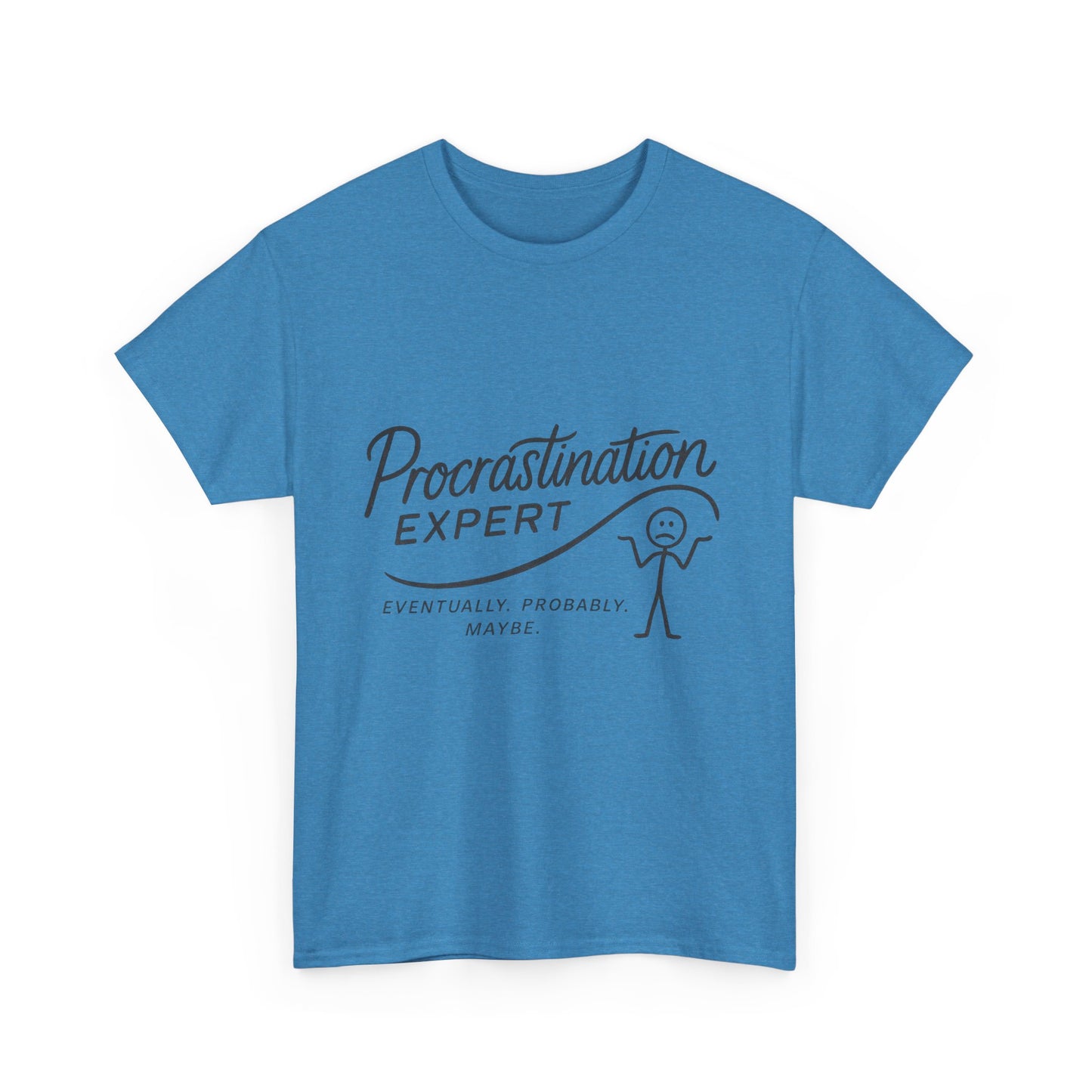 Procrastination Expert Men's Tee, Funny Shirt for Slackers, Gift for Students, Men's Comfortable Casual Wear, Laughs for Every Occasion