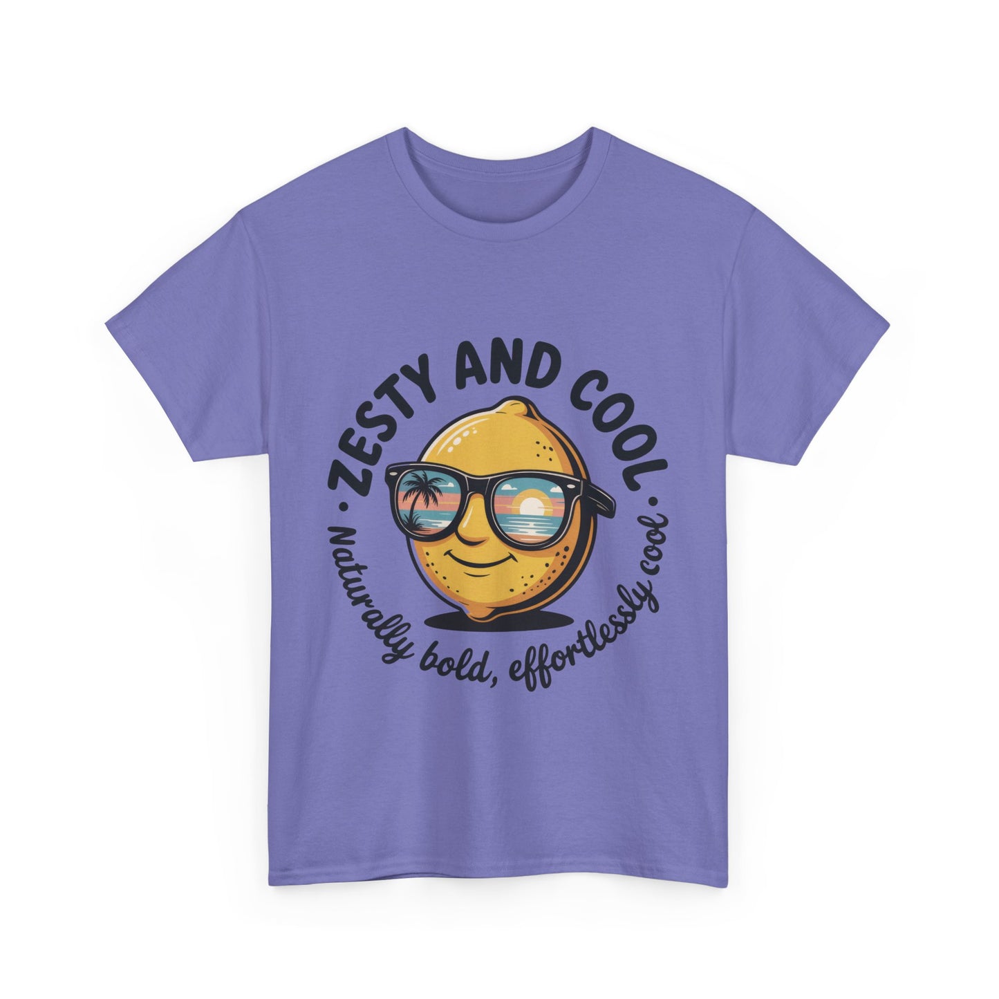 Zesty Lemon Tee, Womens Heavy Cotton T-Shirt, Funny Graphic Tee, Summer Apparel, Gift for Lemon Lovers, Casual Style, Funny Summer Tee
