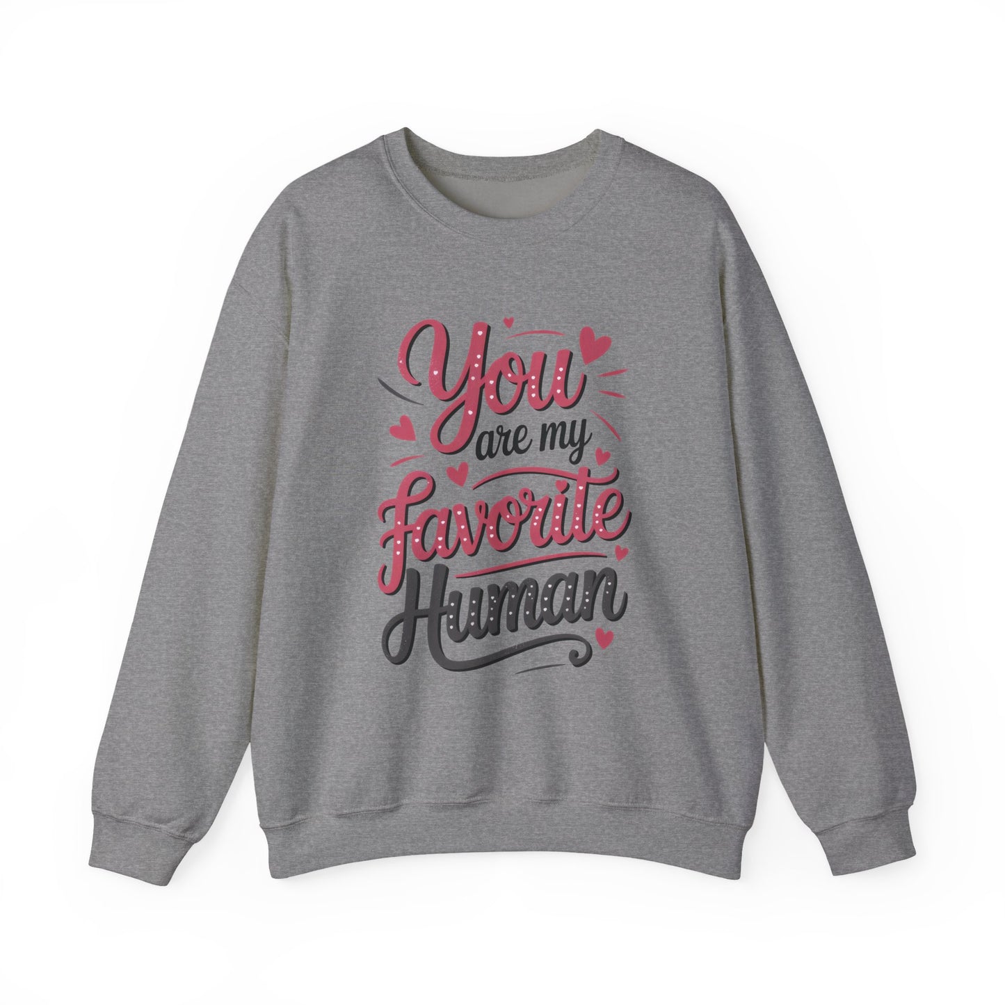 You Are My Favorite Human Sweatshirt, Cute Gift for Friends, Couples, Valentine's Day, Birthdays, Casual Wear, mother's day gift