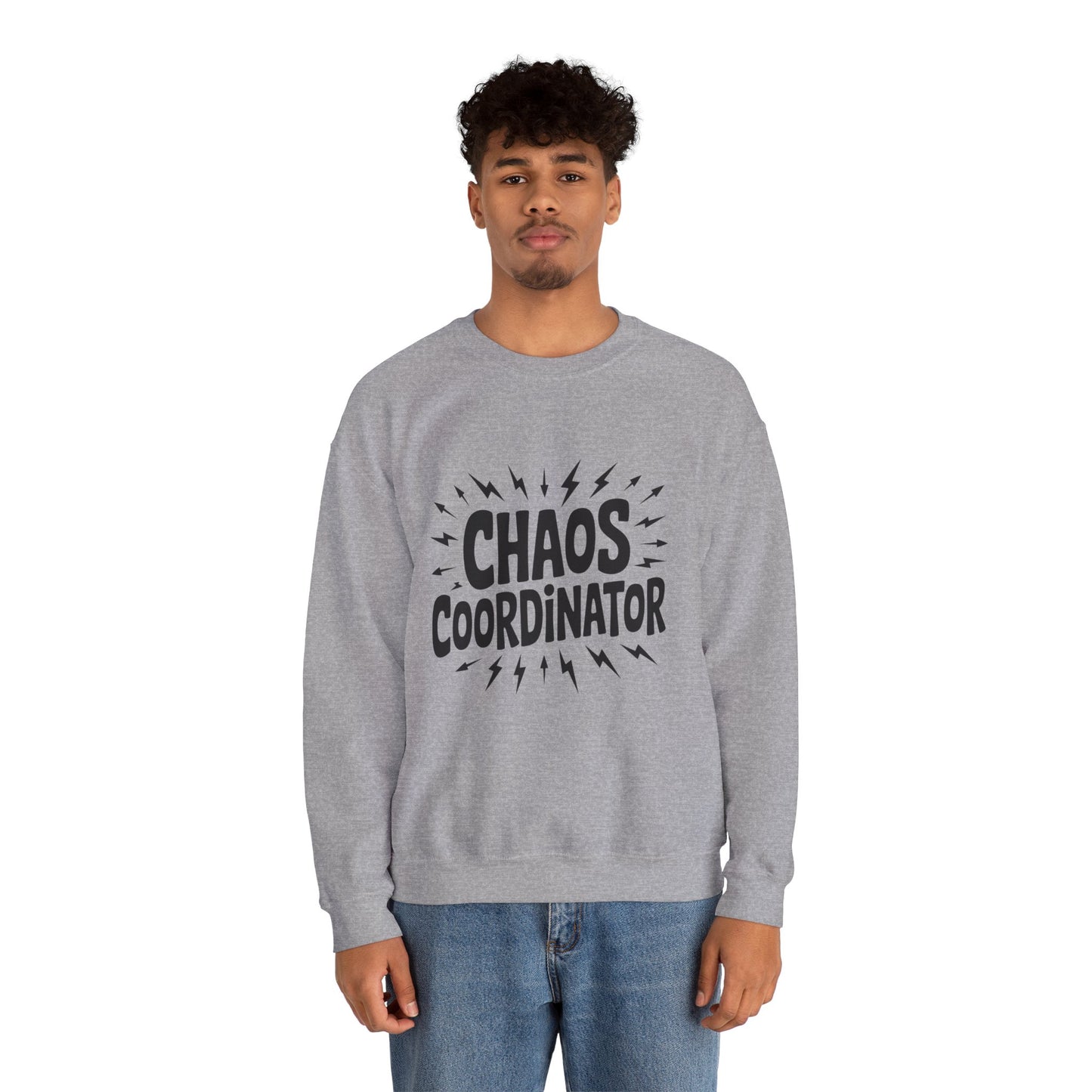 Chaos Coordinator Crewneck Men's Sweatshirt, Funny Gift for Men, Casual Wear, Unique Sweatshirt, Perfect for Everyday Style, Cozy Apparel
