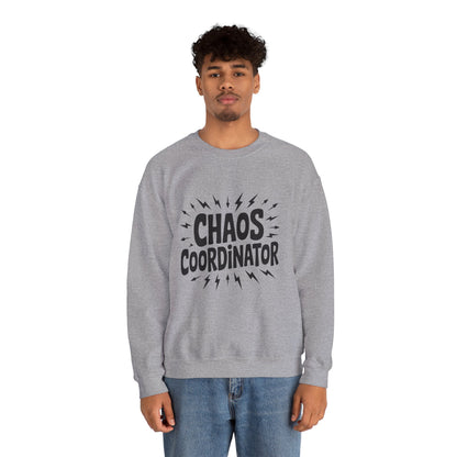 Chaos Coordinator Crewneck Men's Sweatshirt, Funny Gift for Men, Casual Wear, Unique Sweatshirt, Perfect for Everyday Style, Cozy Apparel