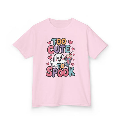 Kids Too Cute To Spook T-Shirt, Cute Ghost Milkshake Shirt, Kawaii Halloween Tee for Boys & Girls
