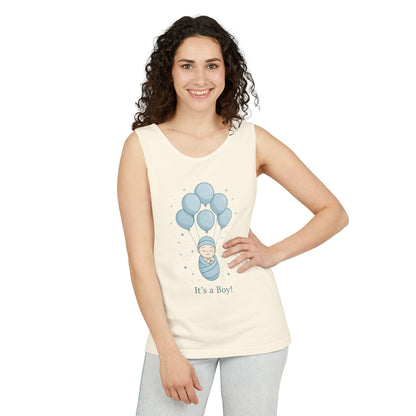 Its a Boy Maternity Tank Top, Baby Boy Pregnancy Announcement Tank, Gender Reveal Mom To Be Gift, Expecting Baby Shower Top
