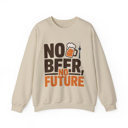 Mens Heavy Blend™ Crewneck Sweatshirt, No Beer No Future Funny Beer Mens Sweatshirt