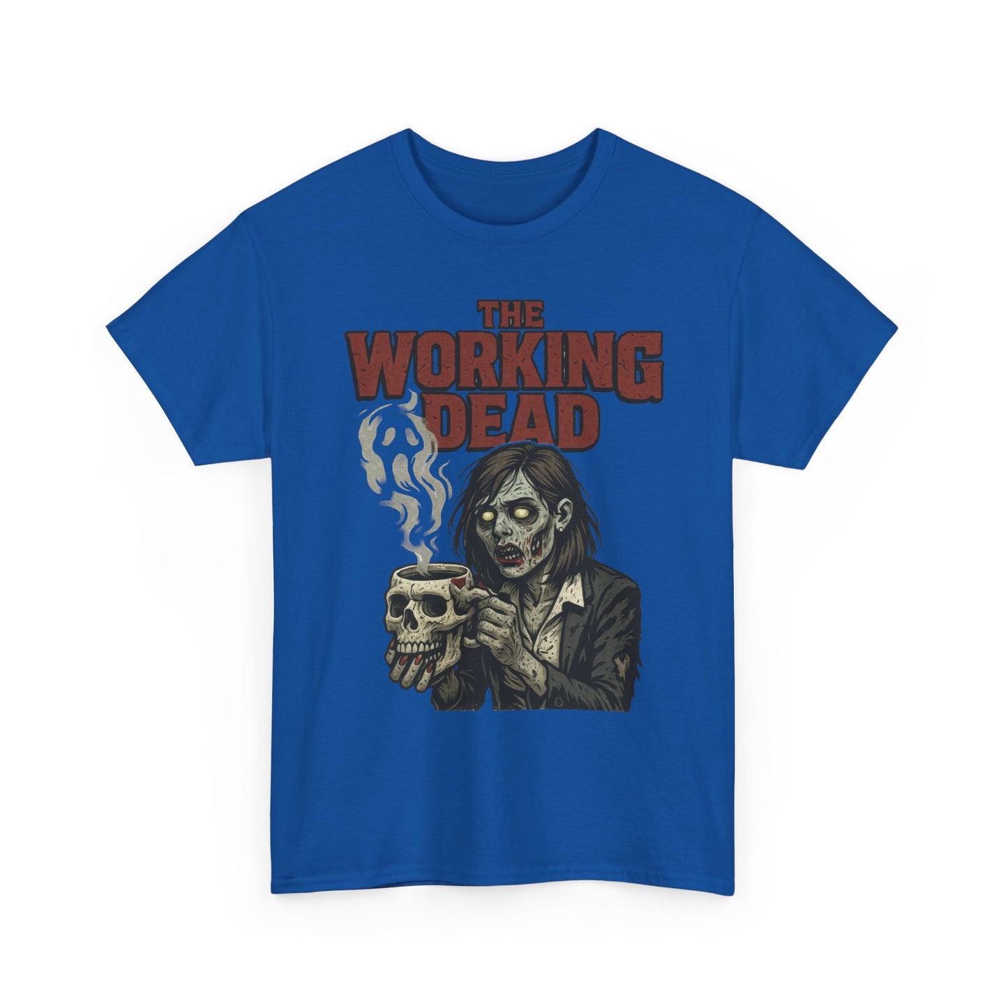 The Working Dead Women's Zombie Funny Office T-Shirt, Meeting Humor Tee, Halloween Work Tee