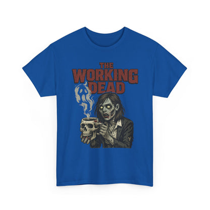 The Working Dead Women's Zombie Funny Office T-Shirt, Meeting Humor Tee, Halloween Work Tee
