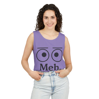 Womens Funny Graphic Tank Top with 'Meh. Wow... so exciting' Quote, Casual Wear, Summer Apparel, Gift for Friends, Humor Tank