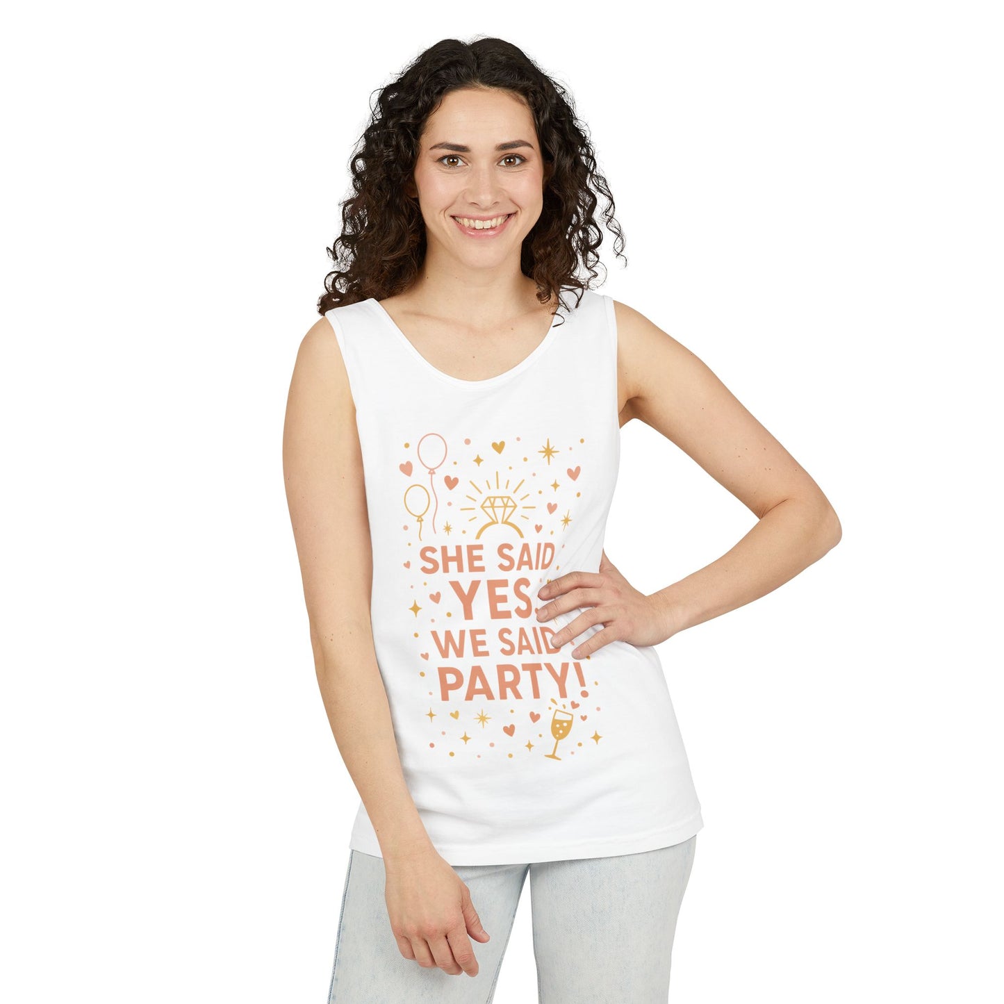 Bridal Party Tank Top, Bachelorette Party Tee, Bridesmaid Wedding Tee, Hen Party Tank, Bridal Shower,  Bridesmaids Gift