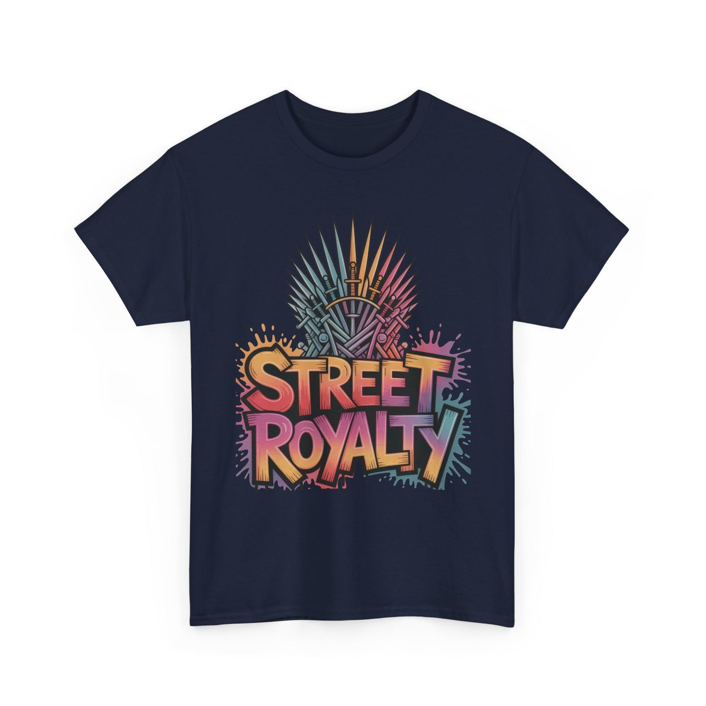 Street Royalty Women's T-Shirt, Graffiti Crown Graphic Tee, Urban Streetwear Top for Trendy Skater Girls