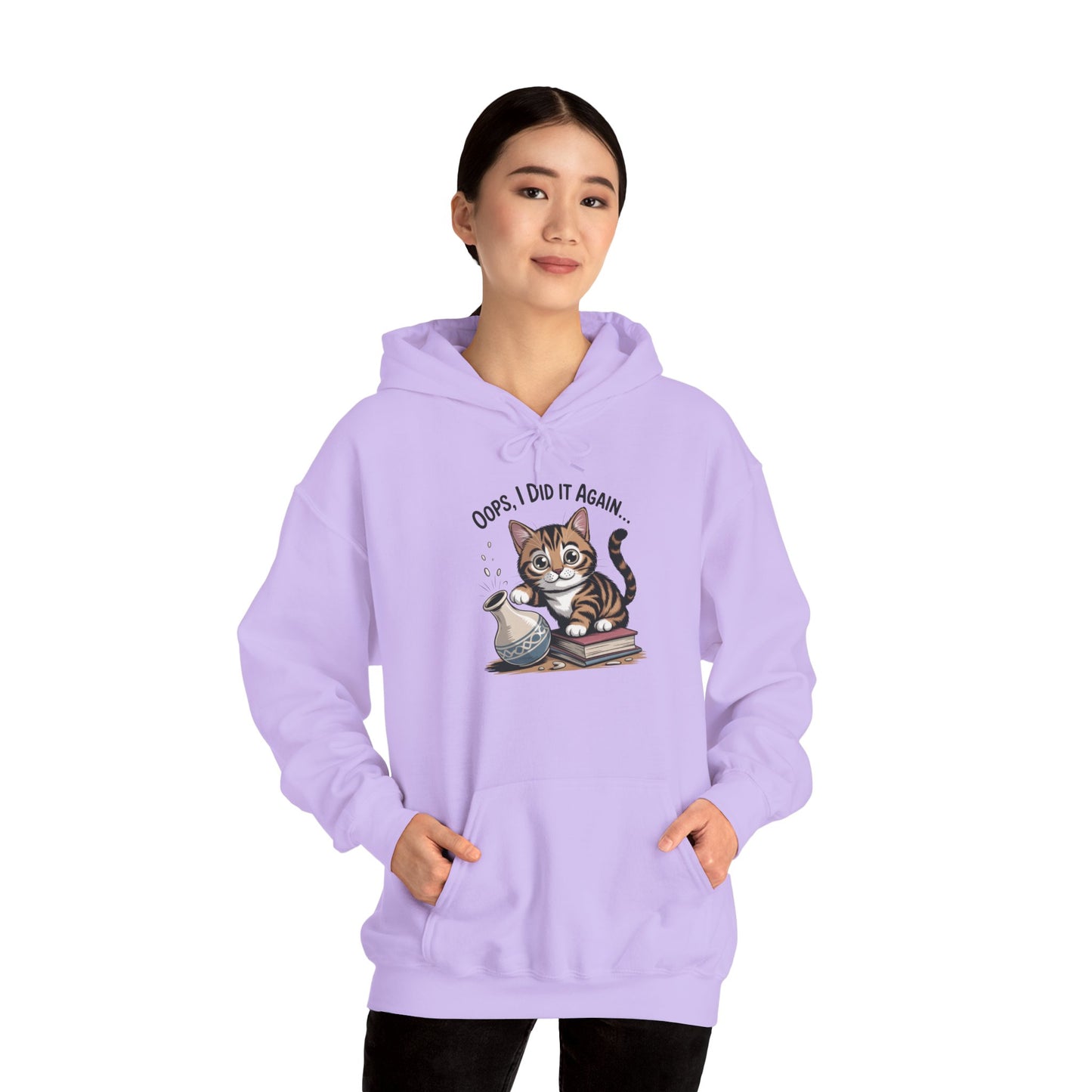 Cat Lover's Hoodie: Oops, I Did It Again, Funny Sweatshirt, Gifts for Animal Lovers, Cozy Hooded Sweatshirt, Pet Owner Apparel, Cute [...]