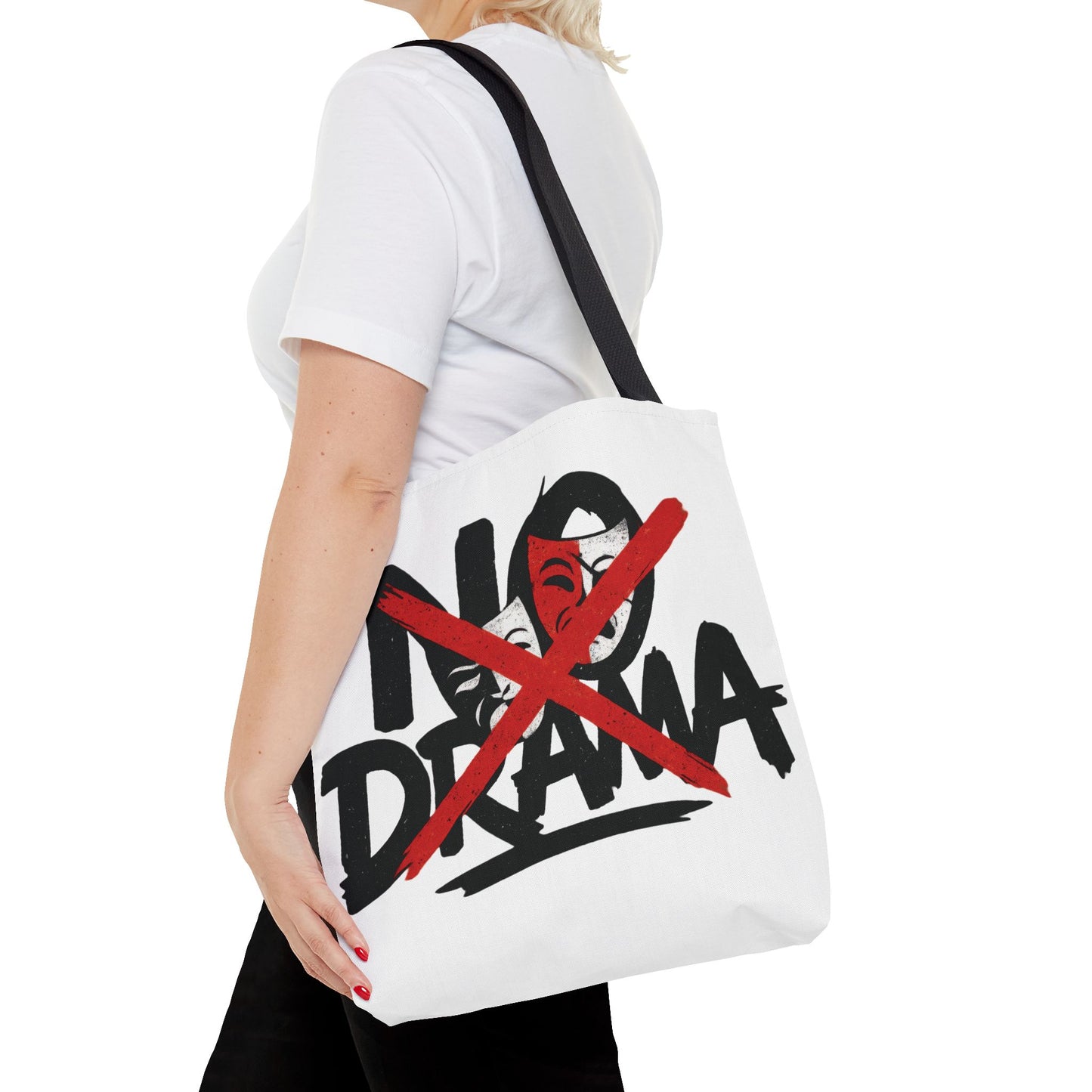 No Drama Tote Bag, Stylish Canvas Bag for Everyday Use, Perfect Gift for Friends, Beach Days, Shopping, and Travel, Large Tote Bag