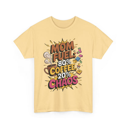 Funny Mom Fuel Coffee Tee, Gifts for Moms, Mother's Day Gift, Coffee Lover Shirt, T-Shirt for Coffee Loving Moms, Tired Mom Life Tee