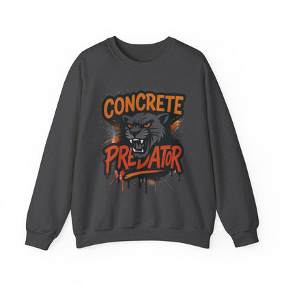 Men's Heavy Blend™ Crewneck Sweatshirt, Concrete Predator Mens Panther Crewneck Sweatshirt