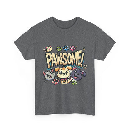 Pawsome Pets Unisex Heavy Cotton Tee, for Pet Lovers, Animal Enthusiasts, Gift for Animal Lovers, Cute Pet Shirt, Fun Animal Tee