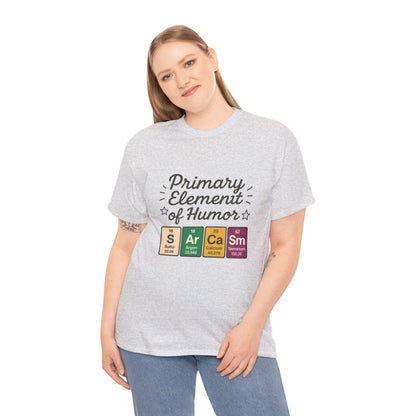 Funny Womens Sarcasm T-Shirt, Element of Humor Tee, Science Nerd Shirt, Chemistry Humor Tee, Gift for Science Lovers, Science Party Apparel